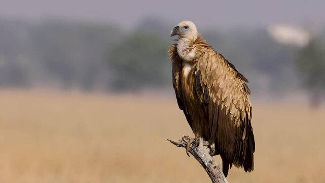 Eurasian Griffon Vulture is critically endangered and thanks to conservation efforts in Jorbeer is slowly making a comeback.