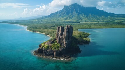 La Roche Qui Pleure in Mauritius, Africa