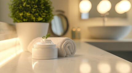 Atomy Absolute Cellactive: Creamy Texture in Bathroom Scene