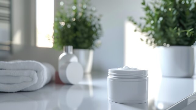 Blurred Background Adds Depth to Atomy Cream Display