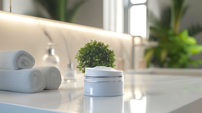 Gentle Lighting Highlights Atomy Anti-Wrinkle Cream Jar