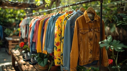 Fototapeta premium Sustainable Fashion Pop-up shop