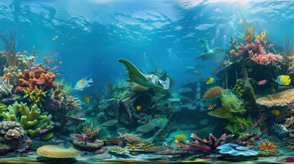 Obraz premium Colorful Underwater World