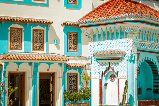 Central square in Chefchaouene, Morocco