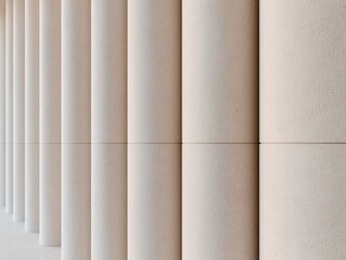 Obraz premium Modern architectural columns create an elegant and symmetrical pattern, showcasing minimalistic design and sophistication.
