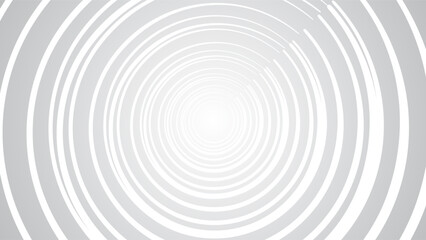 minimalist spiral design in monochrome shades of white and gray. The concentric circles create a captivating optical illusion, perfect for modern designs, background elements, and conceptual art.
