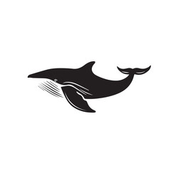 Obraz premium Whale in cartoon, doodle style . Image for t-shirt, web, mobile apps and ui. Isolated 2d vector illustration in logo, icon, sketch style, Eps 10, black and white. AI Generative