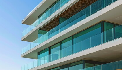 Architectural Detail: Frameless Glass Railings in Modern Office