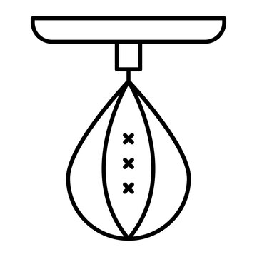 recommend clip art: punching ball outline icon