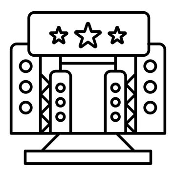recommend clip art: stage outline icon
