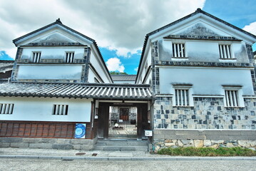 岡山県の倉敷市にある倉敷美観地区にて