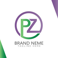 pz flat logo templates design