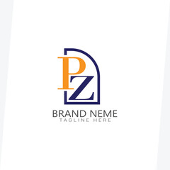 pz flat logo templates design