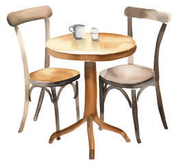 PNG Cafe table furniture chair cup.