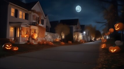 decorated for Halloween