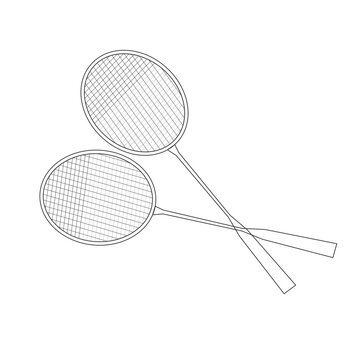recommend clip art: Tennis racket illustration. Sport club item or symbol.