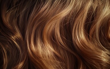 Naklejka premium Long and beauty woman hair texture background wallpaper. Wave and shiny well-groomed hair. 