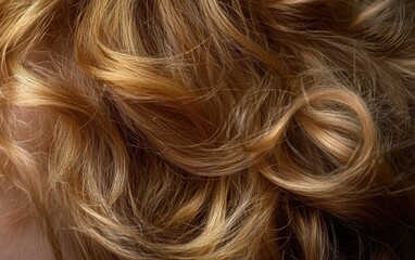Naklejka premium Long and beauty woman hair texture background wallpaper. Wave and shiny well-groomed hair. 