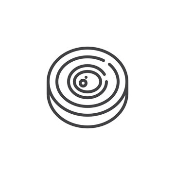 onion rings outline style clip art preview