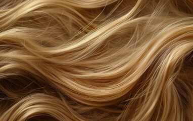 Naklejka premium Long and beauty woman hair texture background wallpaper. Wave and shiny well-groomed hair. 
