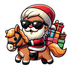 cute illustration of santa claus
