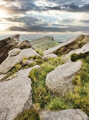 Rocky view in the Peak District