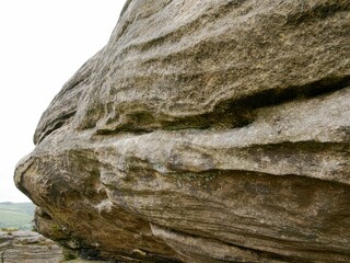 Rocks at Curbar Edge in Peak District
