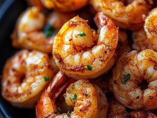 Closeup of Delicious Fried Shrimp