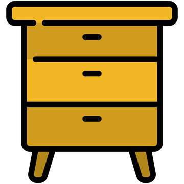 recommend clip art: drawer filled line icon