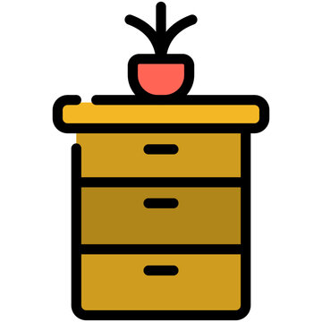 recommend clip art: drawer filled line icon