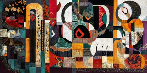 Obraz premium Abstract background in ethnic style 