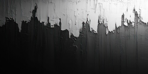 Abstract Black and White Textured Background with Peeling Paint