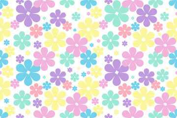 seamless floral pattern for fabric, textiles, clothing, wrapping paper, cover, banner, interior decor, flora pattern backgrounds.