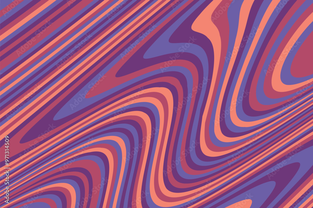 Wall mural abstract psychedelic groovy background. vector illustration.