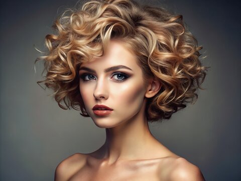 tousled short hair perms messy textured locks curly texture fine hair cuts wavy curls fashion