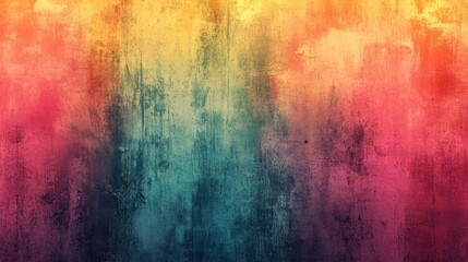Fototapeta premium Abstract Vintage Background with Multicolored Gradient and Texture