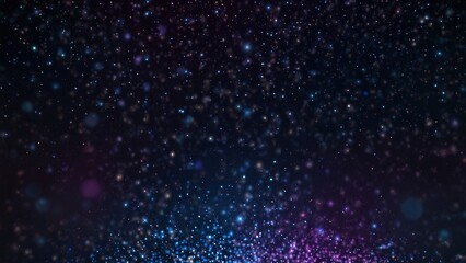Abstract dark blue background with glowing particles