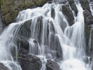 Swallow waterfall in the Snowdonia