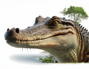 Obraz premium head of a crocodile