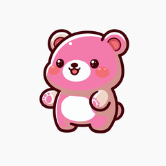 A Happy Little Baer Vector art 