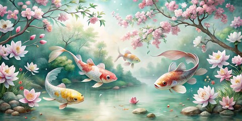 fish swimming in aquarium