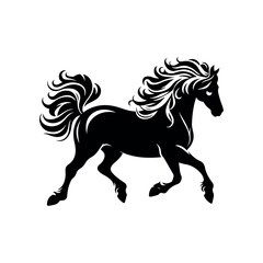 A Horse Ruining Vector art.