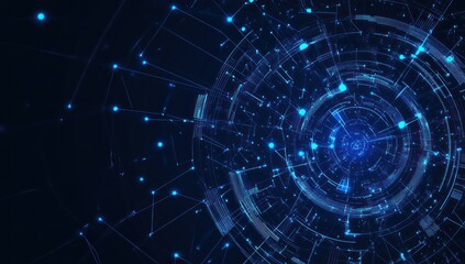 Obraz premium Abstract Digital Network and Connectivity