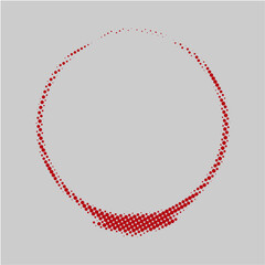 abstract background with circles frame