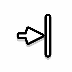 Right Side Cursor  Vector Icon Vector UX/UI Set