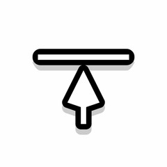 Top Side Cursor  Vector Icon Vector UX/UI Set