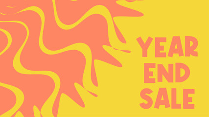 year end sale promotional flat banner