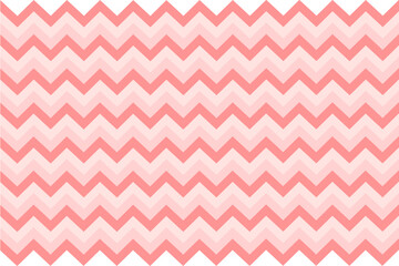 Zigzag Chevron Pattern - Pink Pastel Color Background