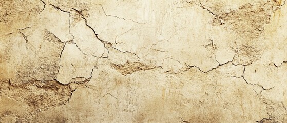 Obraz premium Smooth beige concrete texture with fine cracks and rough edges perfect for architectural elements and design materials in soft lighting