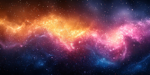 A vibrant nebula with swirling clouds of gas and dust, illuminated by the light of distant stars.